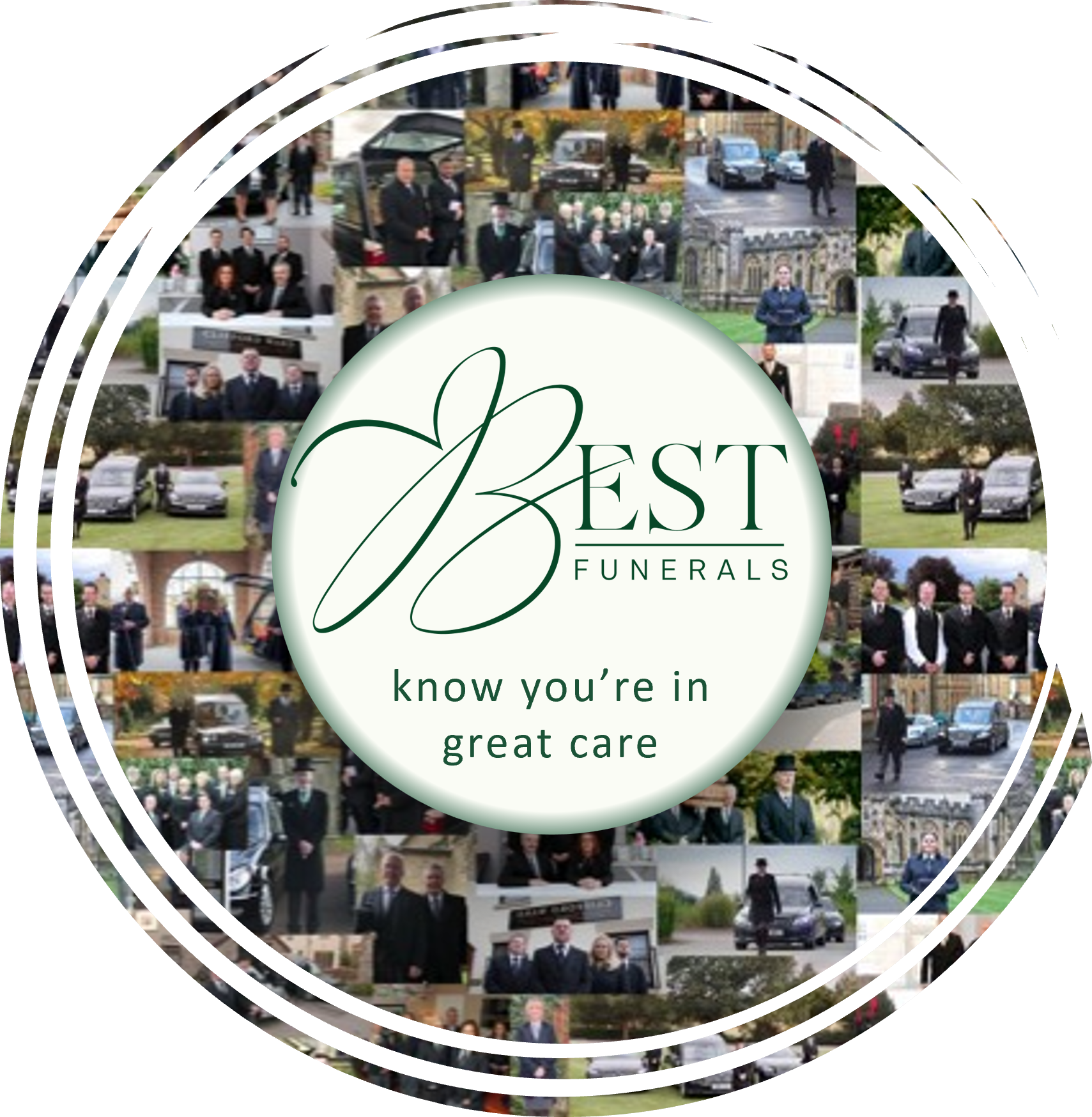 Collage with logo