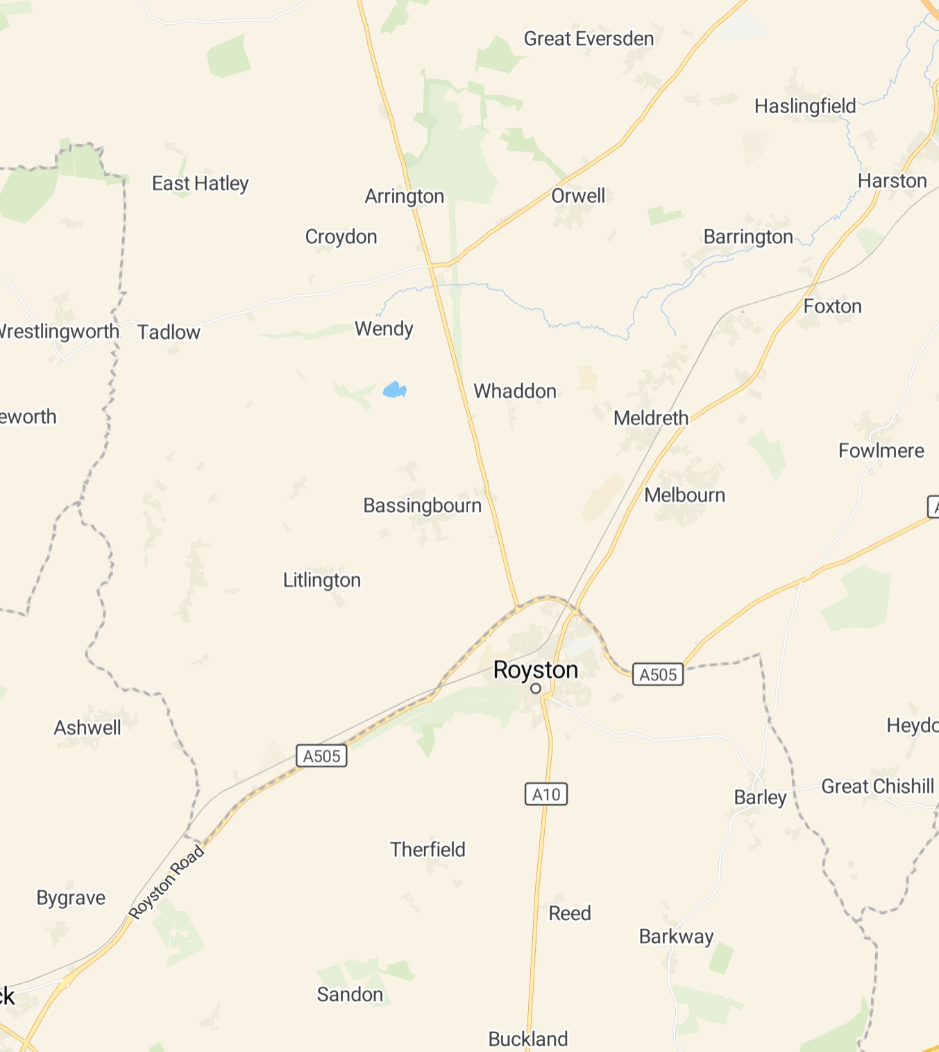 Best Funeral Director Map for Royston