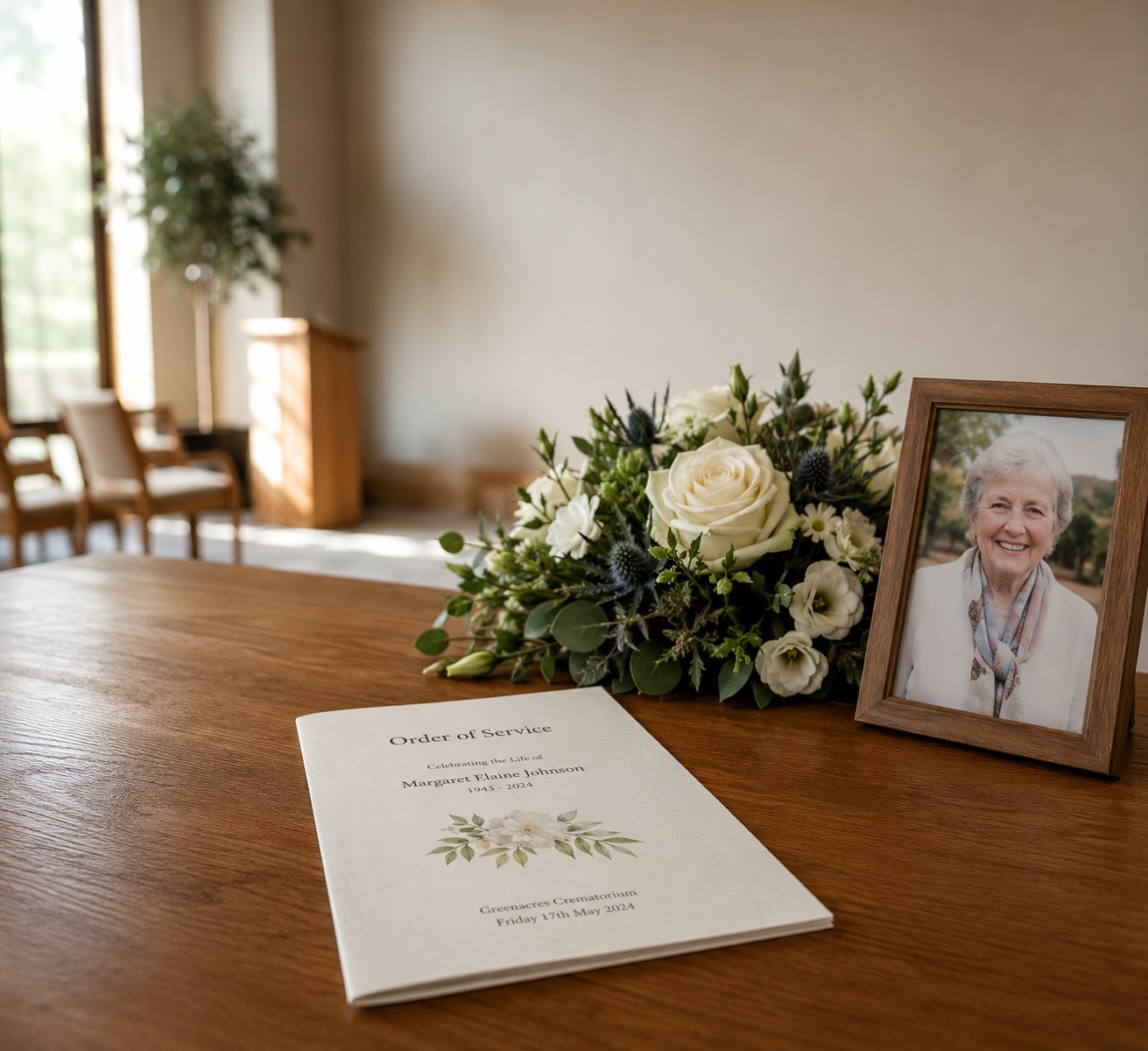 order of service at a cremation funeral